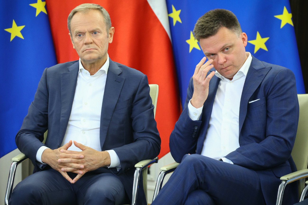 Donald Tusk i Szymon Hołownia