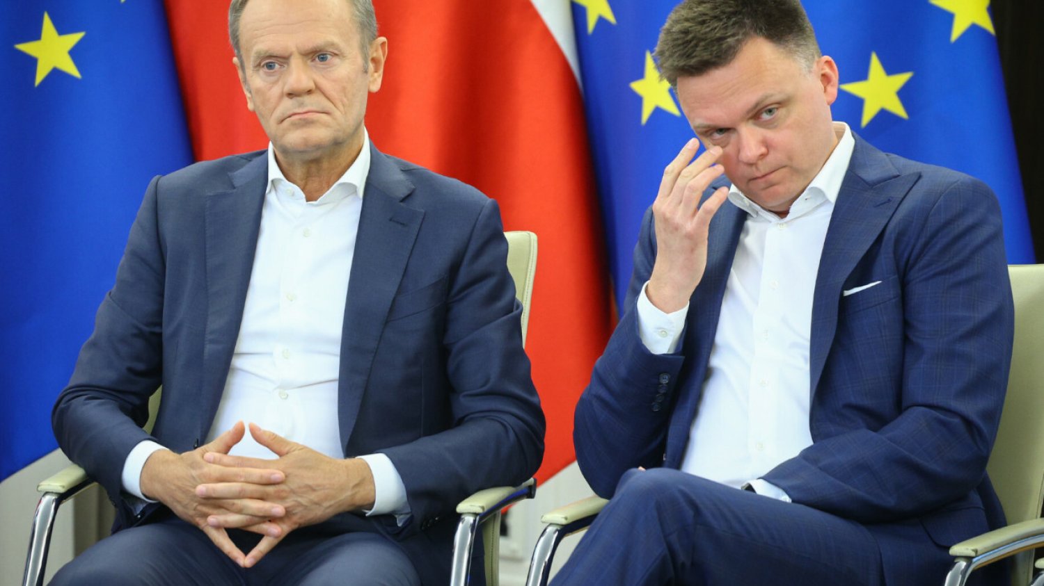 Donald Tusk i Szymon Hołownia