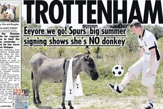 Oto jeden z przykładów sportowej gry słów po angielsku