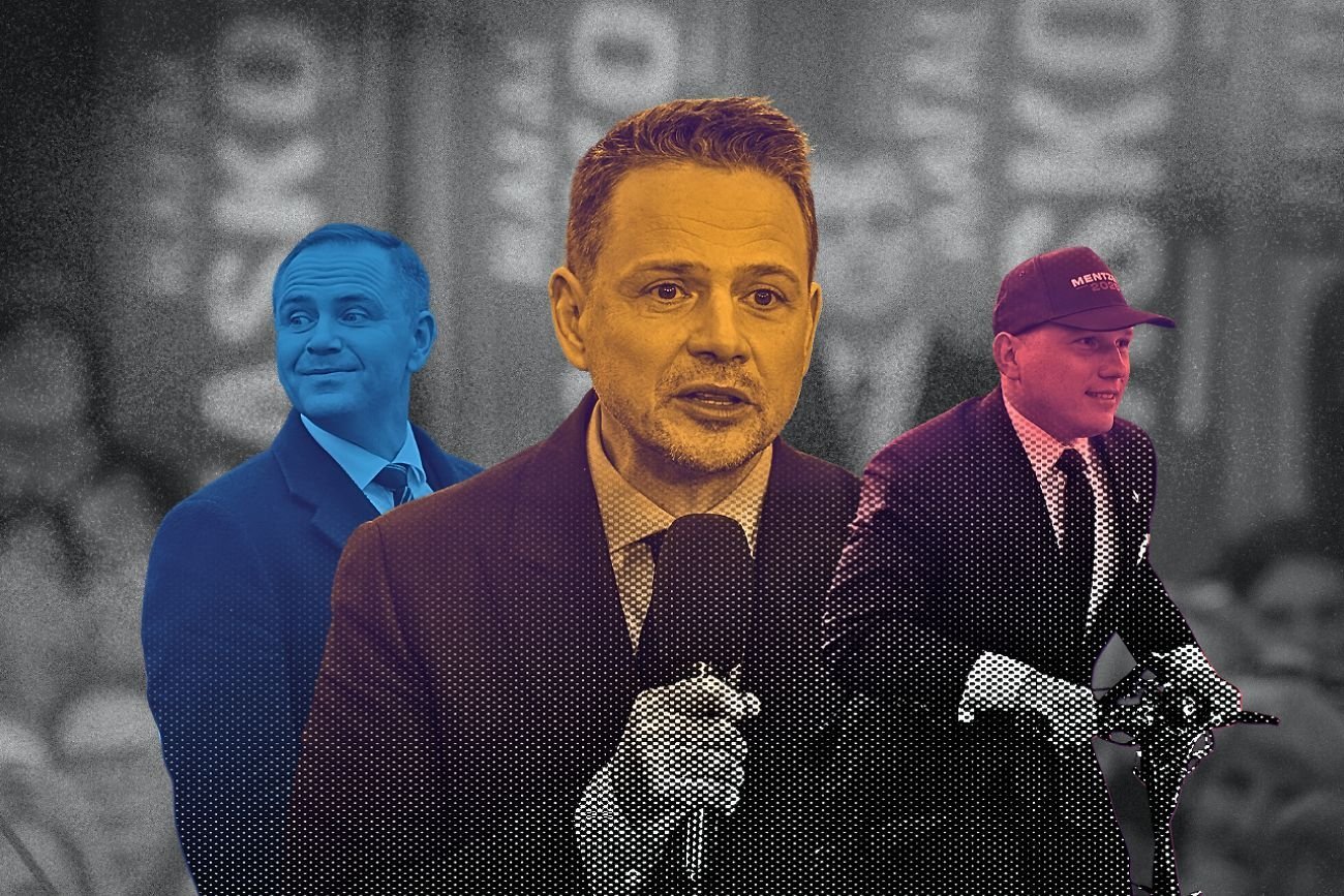 Debata prezydencka 2025. Trzaskowski sarkastycznie o "obudzonych chłopcach"