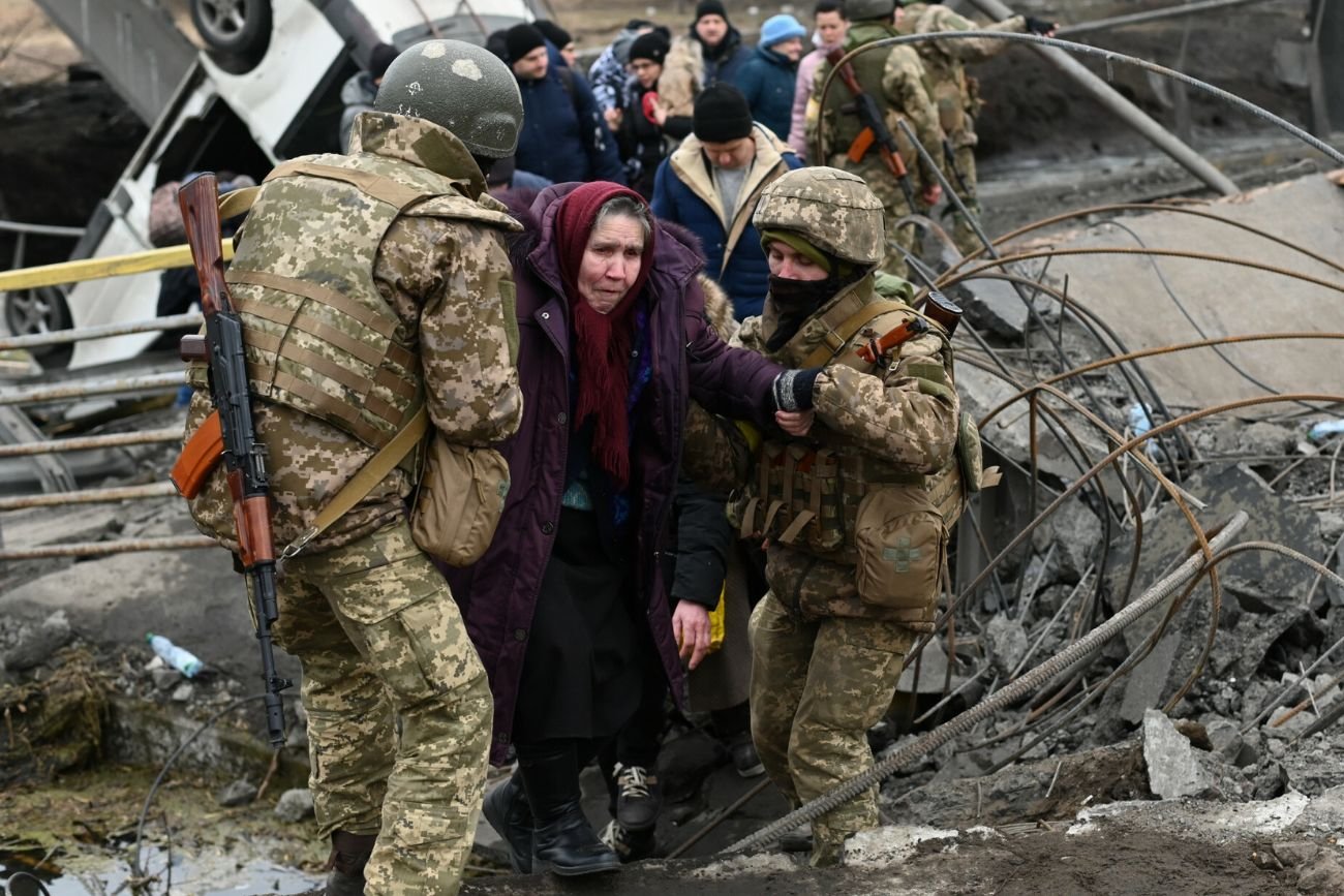 Wojna w Ukrainie. Ewakuacja cywilów