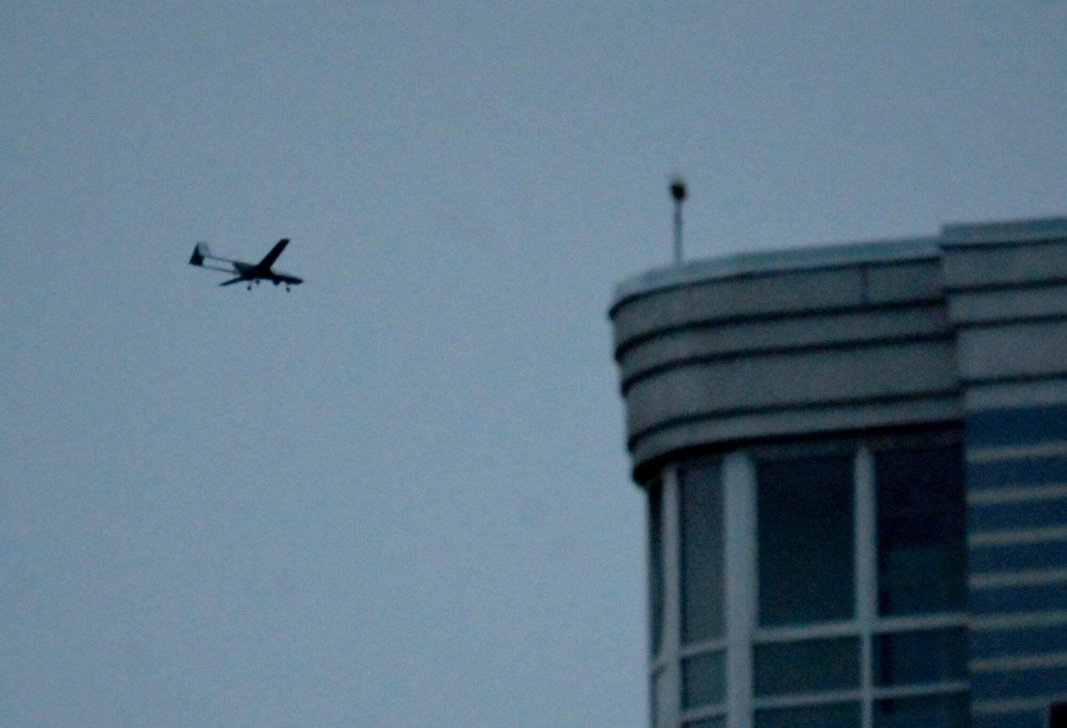 Dron zestrzelony nad Kijowem