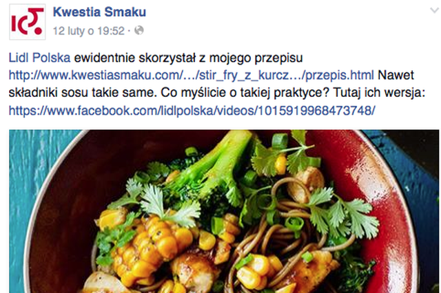 Czy przepis blogerki można ot tak skopiować?