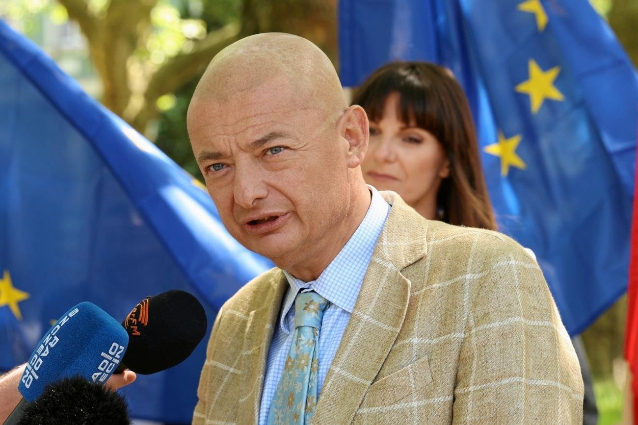 Kamiński tłumaczy się z tajemniczej podróży do USA. Tak zareagował na pytanie o Bielana