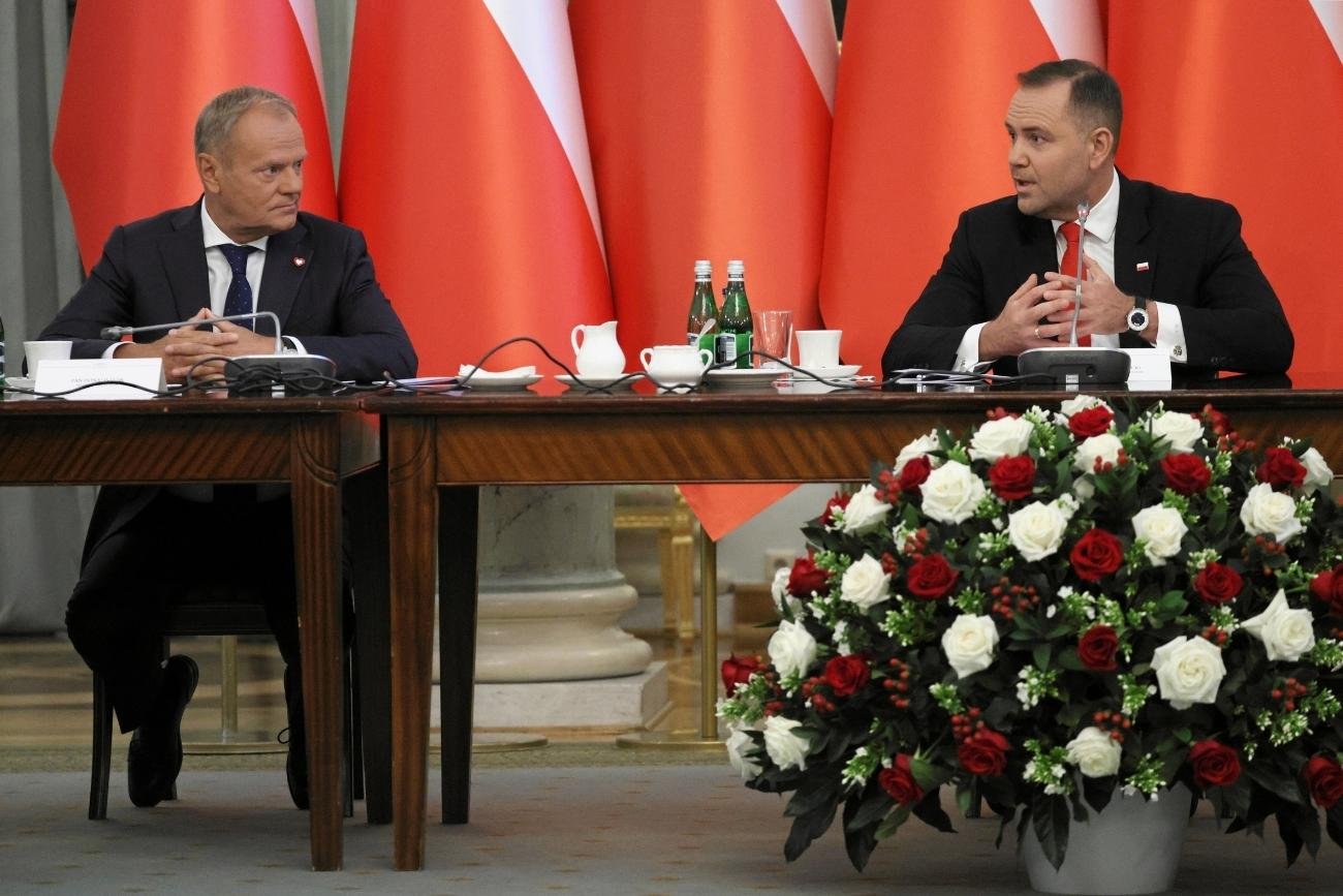 Tak Tusk odpowiedział na szpile Nawrockiego."My robimy, nie gadamy"