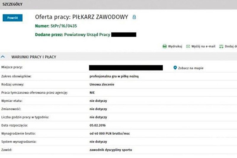 Lech Poznań szukał piłkarza przez urząd pracy?