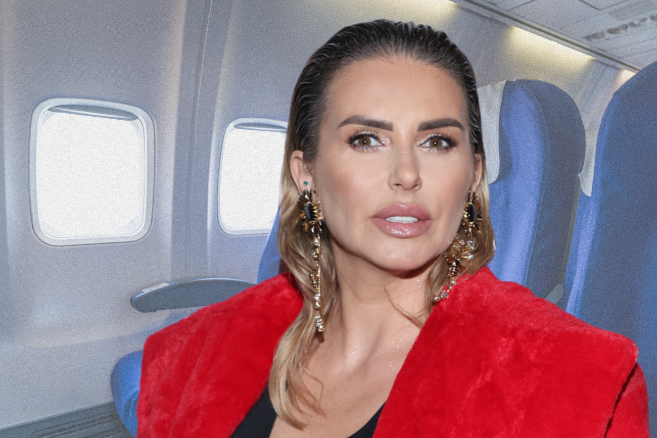 Monika Goździalska zdenerwowała się w samolocie.