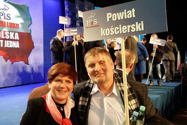 Senator Waldemar Bonkowski z Beatą Szydło