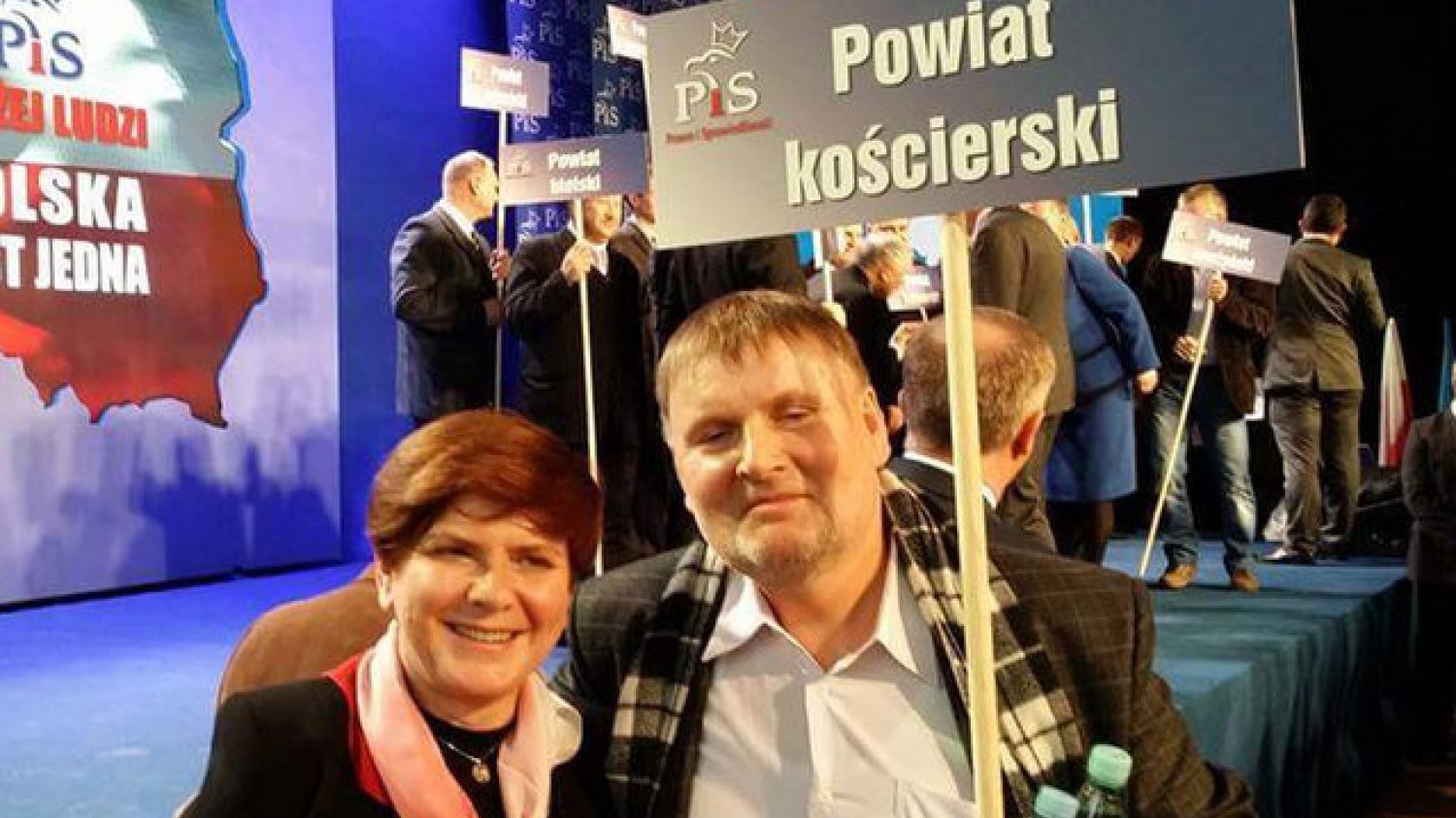 Senator Waldemar Bonkowski z Beatą Szydło