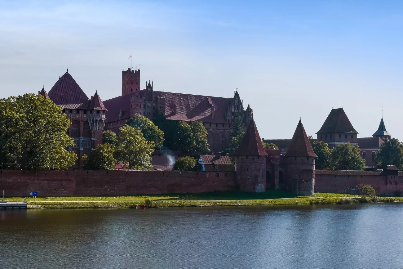 Widok na Zamek w Malborku