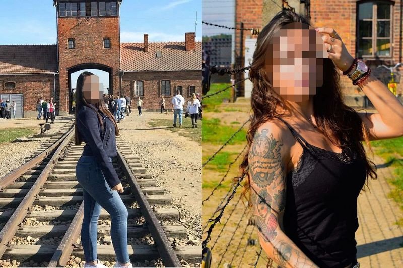 Tak, ludzie dalej pozują na tle obozu koncentracyjnego Auschwitz-Birkenau