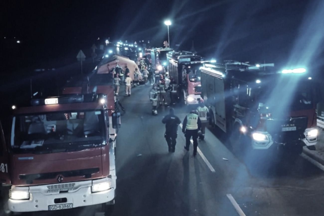 Karambol pod Gdańskiem.