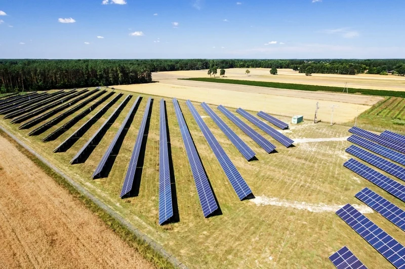 Farma fotowoltaiczna należąca do gmin partnerstwa Dolina Zielawy. Jedna z największych inwestycji samorządowych w energię odnawialną w Polsce