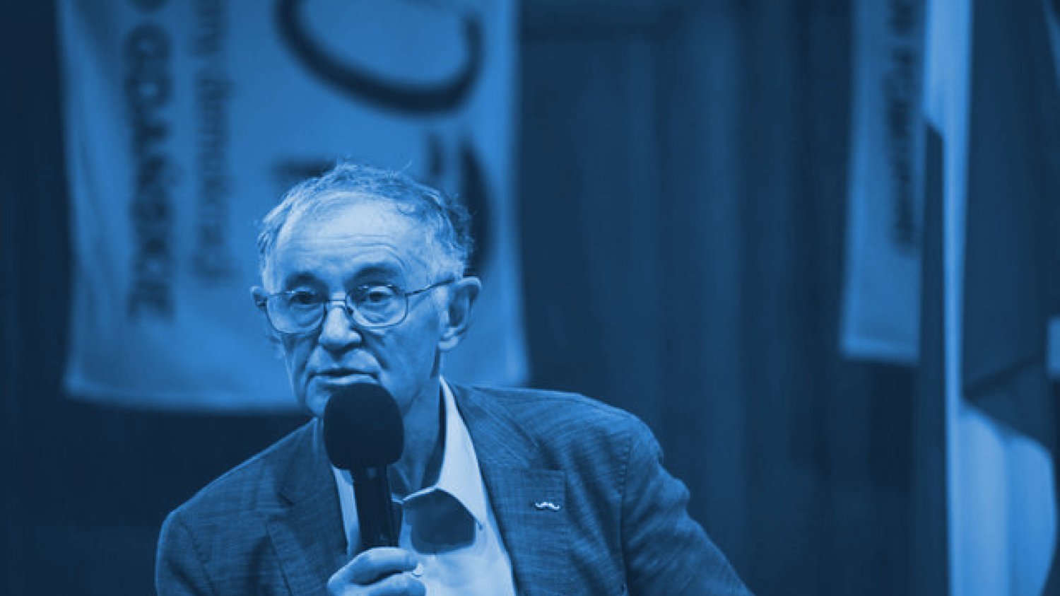 Prof. Wiktor Osiatyński podczas spotkania pt. " Demokracja a demokracja ludowa".