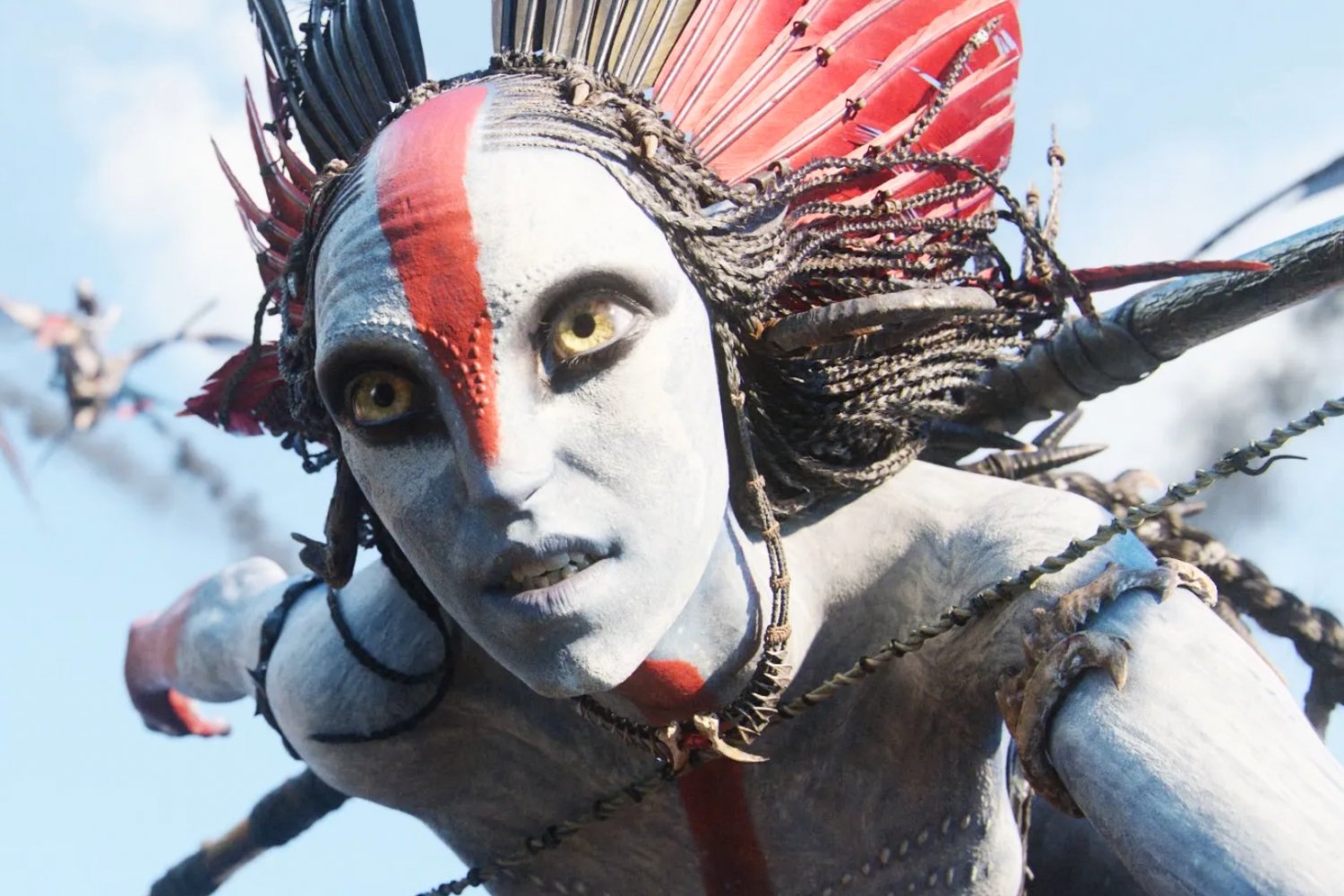 "Avatar: Ogień i popiół" na VOD. Ale Polacy niech się jeszcze nie cieszą Oona Chaplin jako Varang w filmie "Avatar: Ogień i popiół"