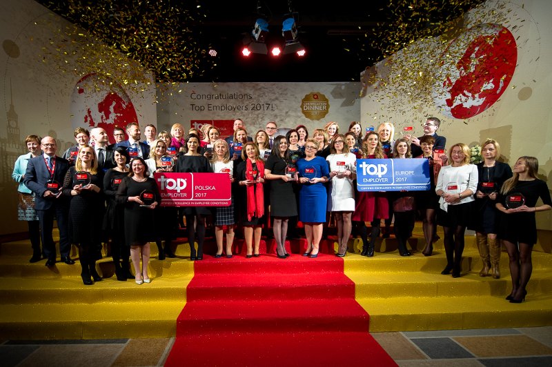 Pracodawcy wyróżnieni certyfikatem Top Employers Poland 2017