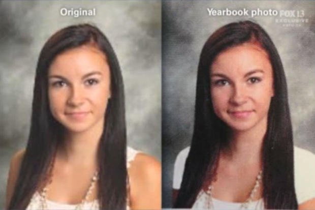 Jedna z uczennic, której zdjęcie przerobiono.