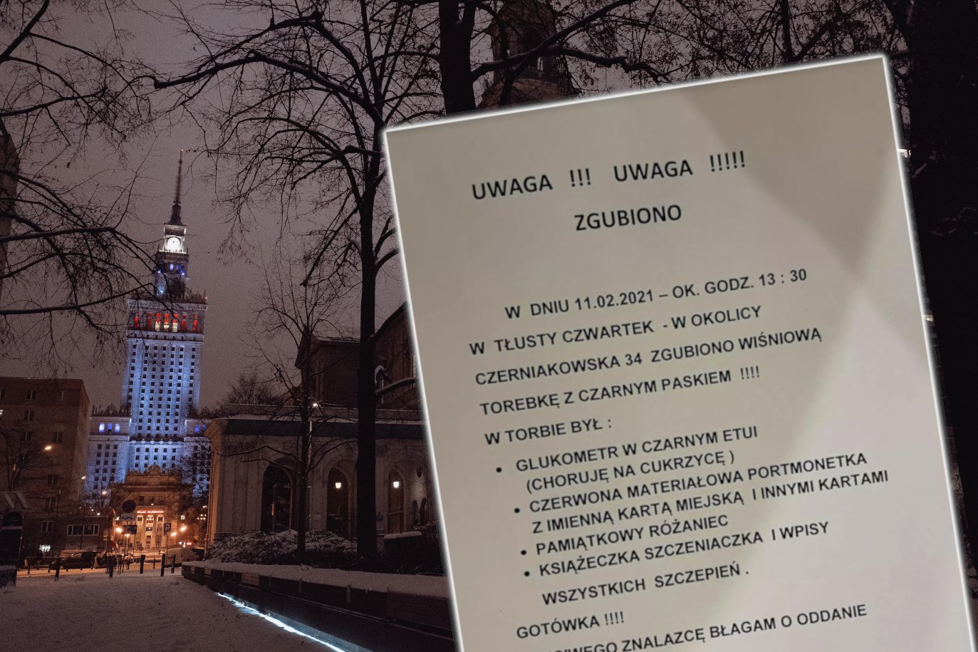 Dramatyczny apel mieszkanki Warszawy