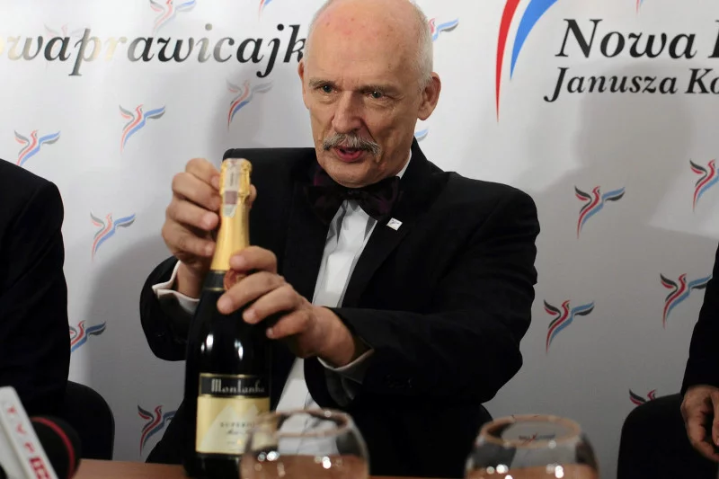 Fantastyczny sondaż dla Korwin-Mikkego. Może otwierać szampana?