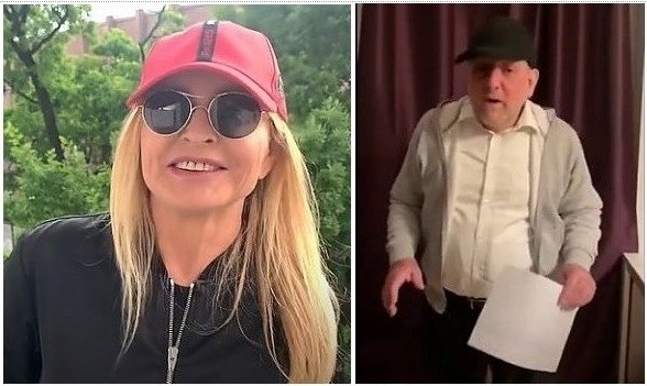 Monika Olejnik oraz Naczelny Rabin Polski Michael Schudrich podczas akcji #hot16challenge.