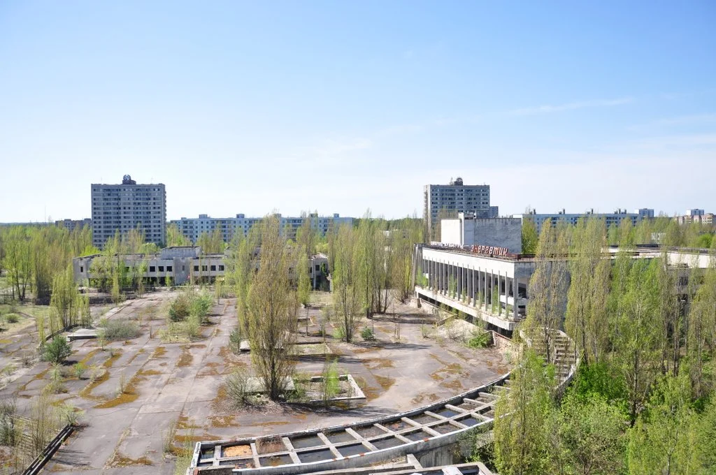 Widok na centralny plac miasta.