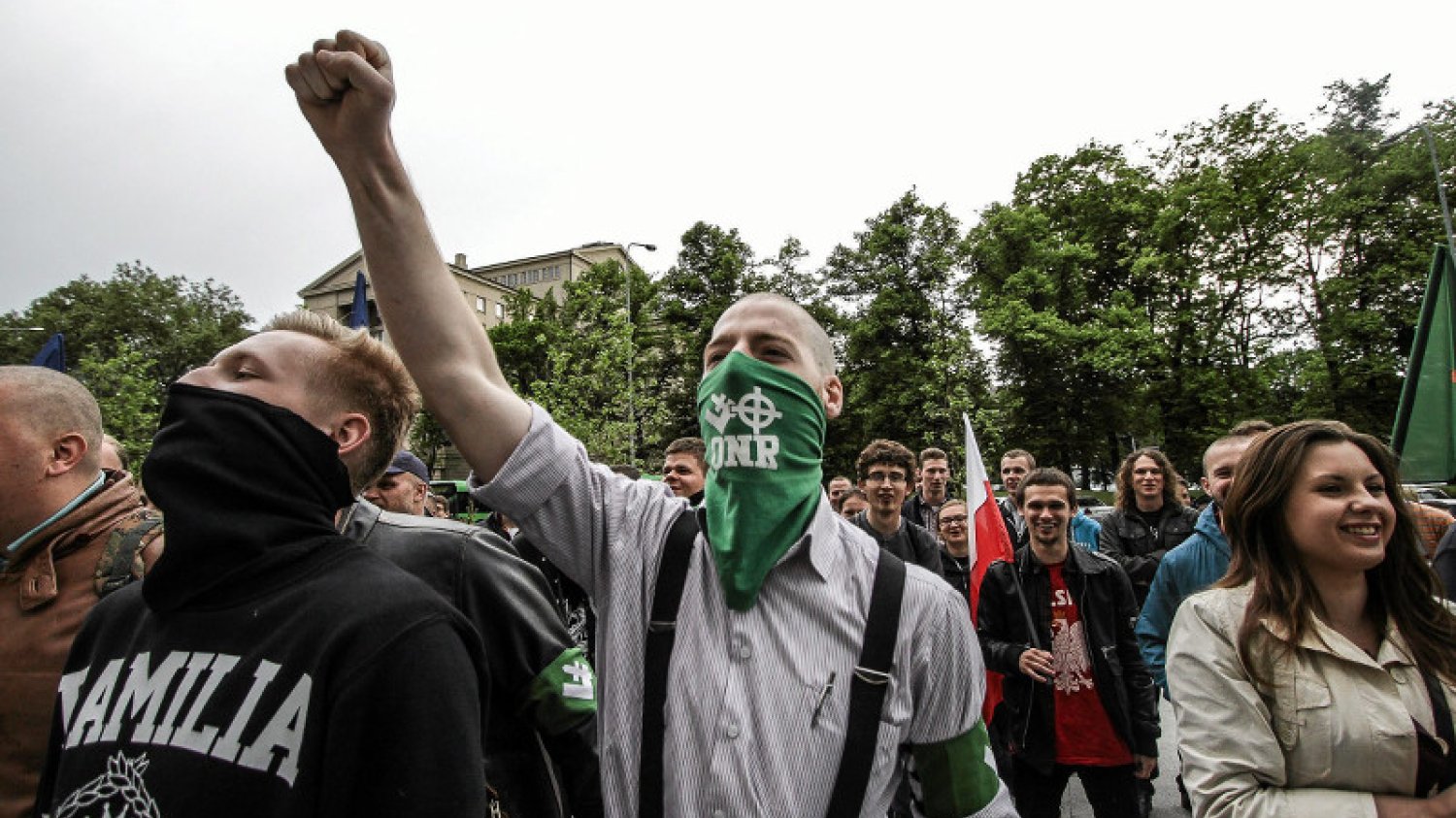 Narodowcy protestowali przeciwko planom sprowadzenia do Polski imigrantów z Afryki