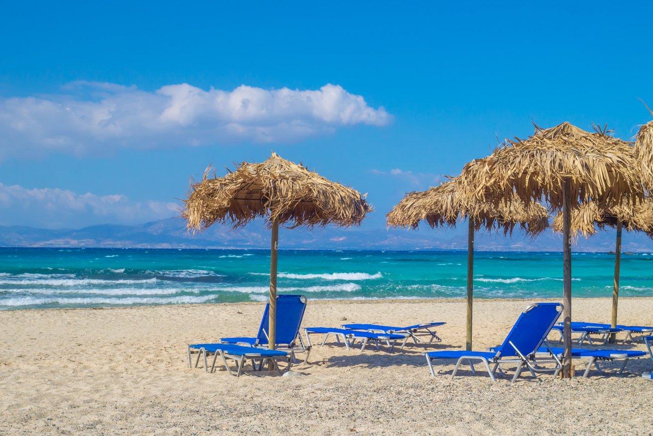 Krajobraz greckiej wyspy Chrissi.