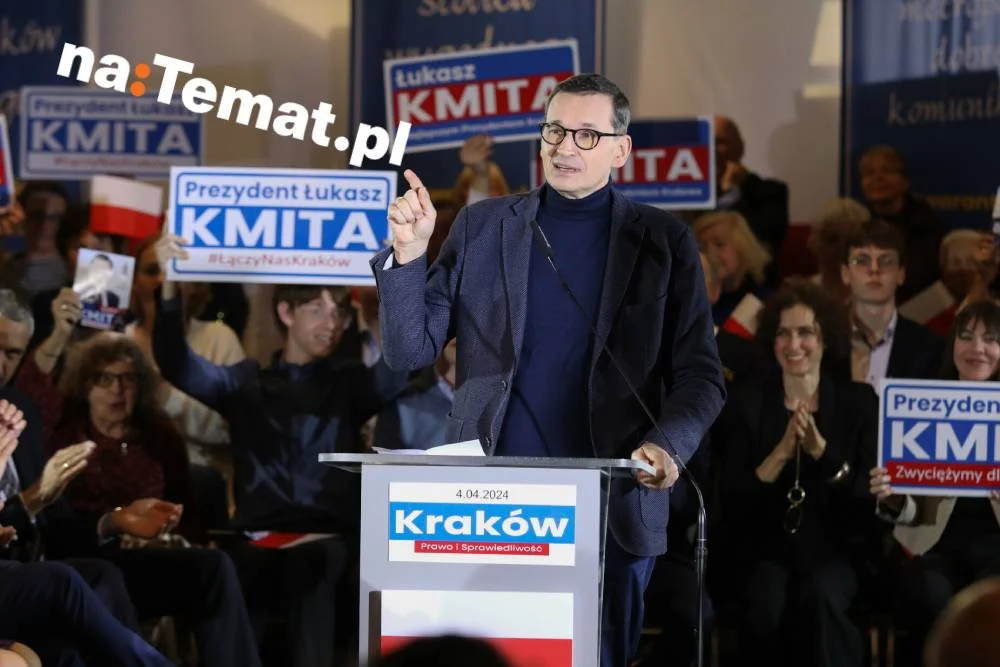 Były premier Mateusz Morawiecki na konferencji w Krakowie powoływał się na portal naTemat.pl.