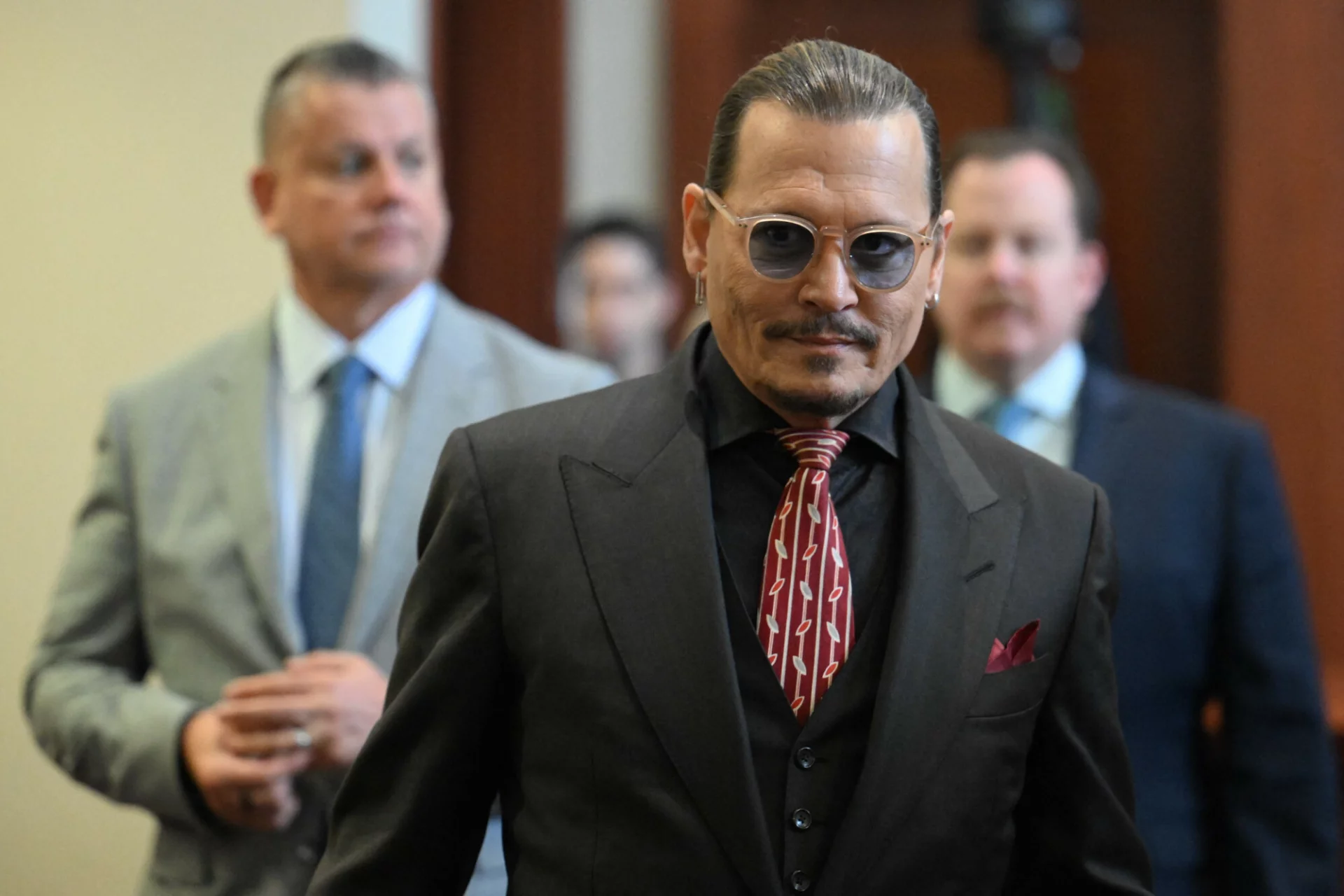 Depp w sądzie.