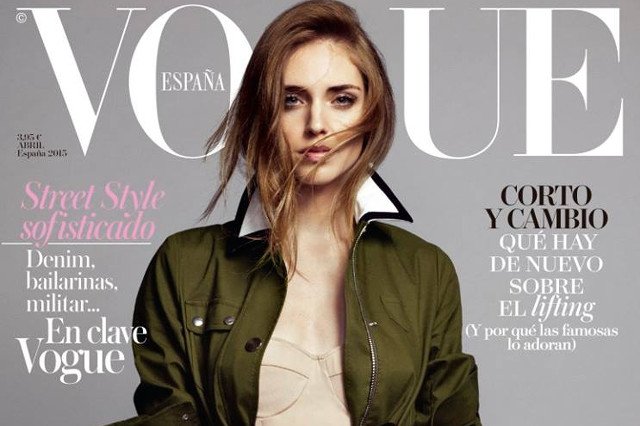 Chiara Ferragni na okładce Vogue'a.