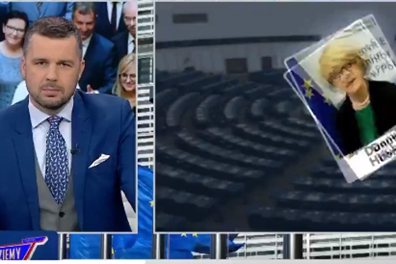 Internauci i politycy opozycji oburzeni tym, jak pokazano w TVP Info pokazali europosłów, którzy głosowali "przeciwko Polsce".