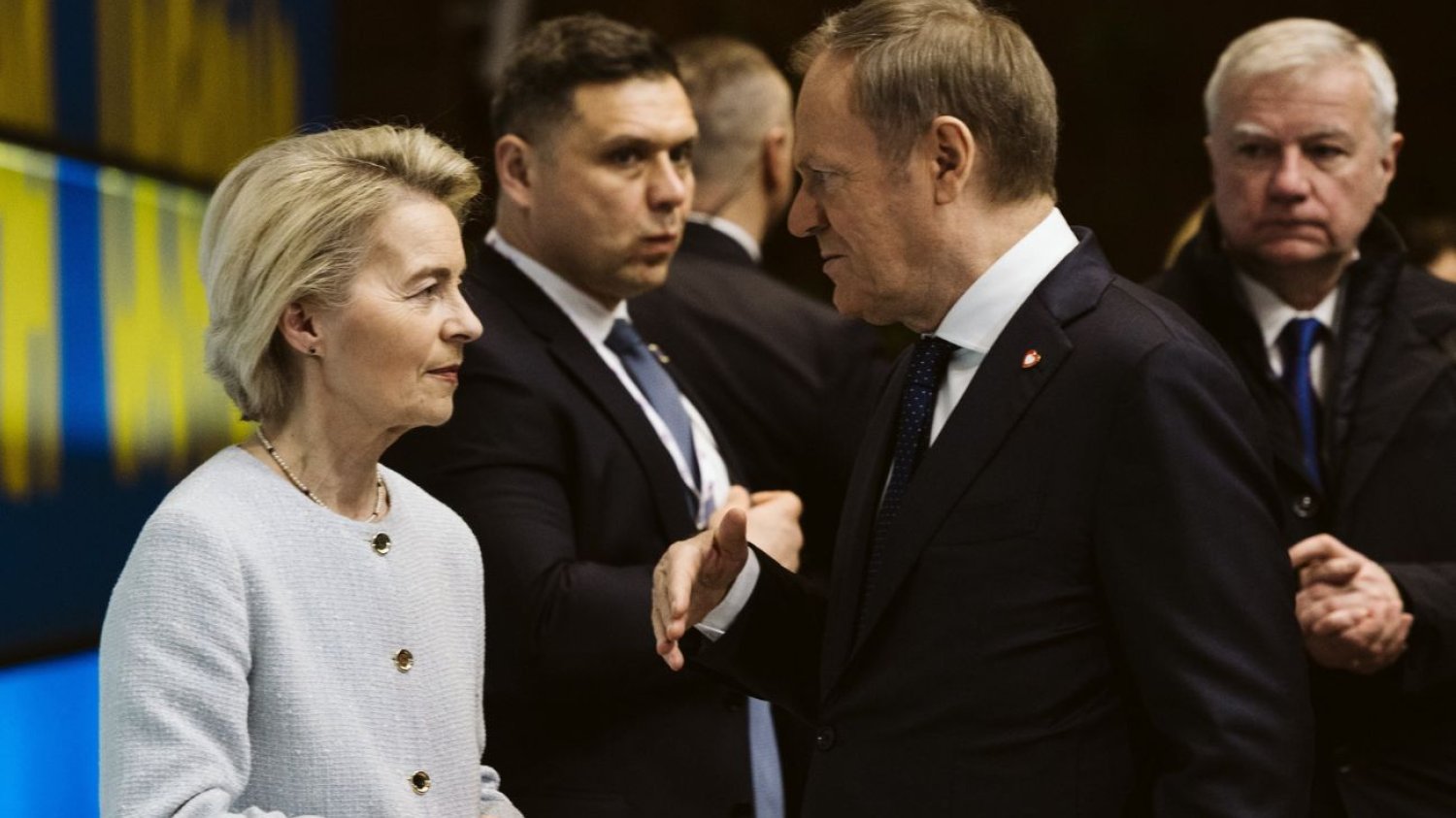 Ursula von der Leyen i Donald Tusk Ursula von der Leyen podczas rozmowy z Donaldem Tuskiem