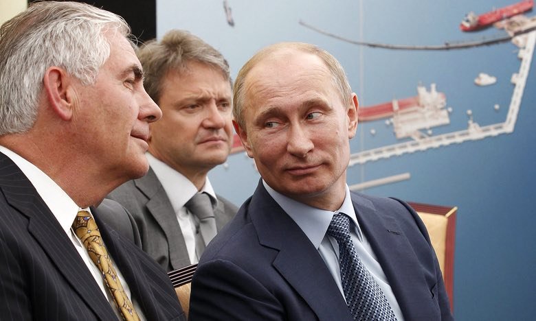 Rex Tillerson i Władimir Putin