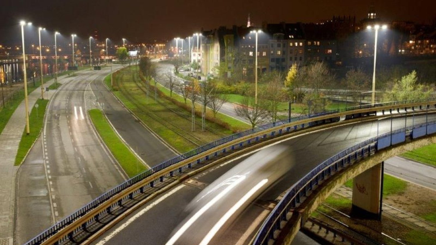 Szczecin po wymianie oświetlenia na LED