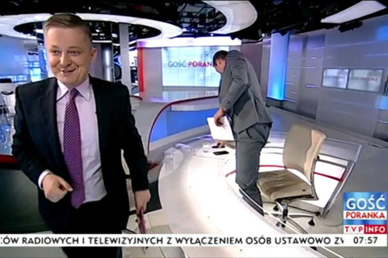 Michał Rachoń ma za sobą trudną rozmowę z rzecznikiem PSL Jakubem Stefaniakiem.