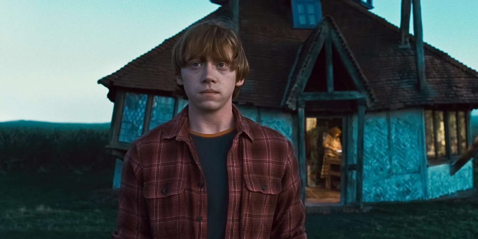 Rupert Grint jako Ron Weasley.