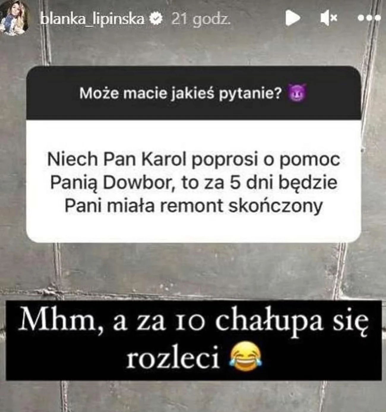 Blanka Lipińska robi remont. Zakpiła z Katarzyny Dowbor i "Nasz nowy dom"