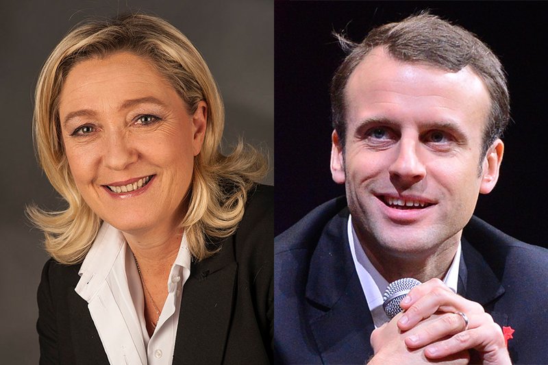 Do drugiej tury wyborów prezydenckich we Francji wchodzą Marine Le Pen i Emmanuel Macron.