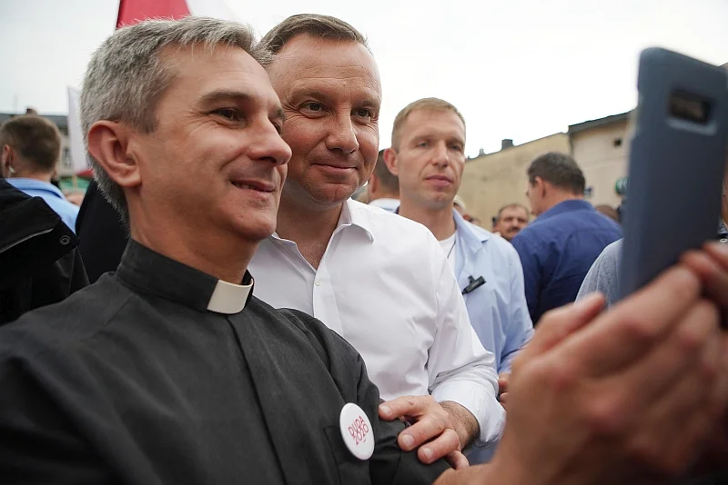 Andrzej Duda w piątkowe popołudnie prowadził agitację na Śląsku.