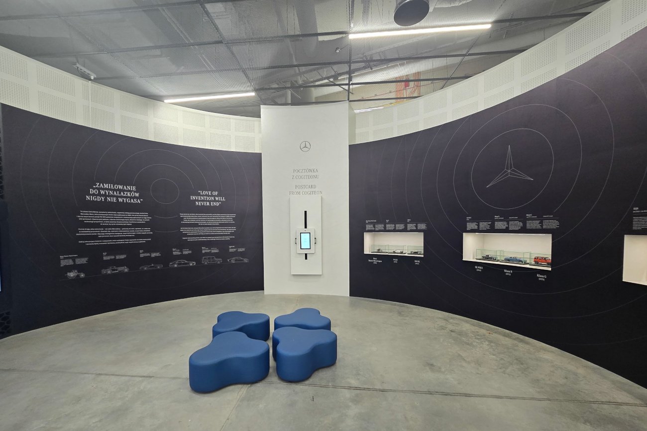 Wystawa Mercedesa w Krakowie.