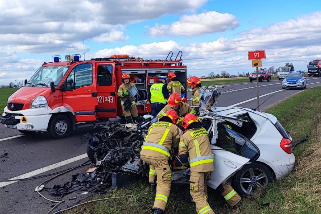 Wypadek w okolicy Chełmna.