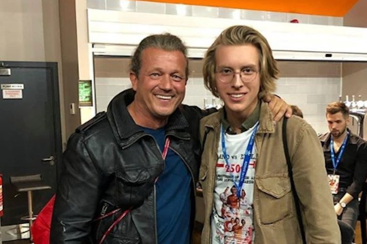 Jarosław Jakimowicz i jego syn Jovan