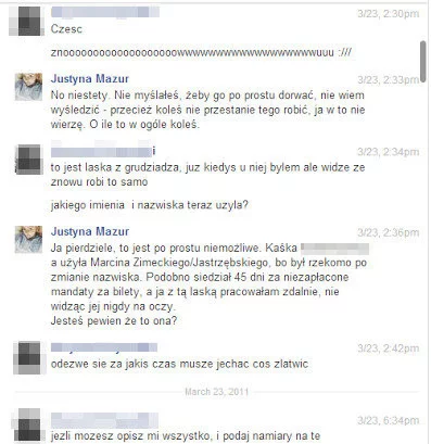 Fragment rozmowy z mężczyzna, pod którego podszywał się "Marcin".