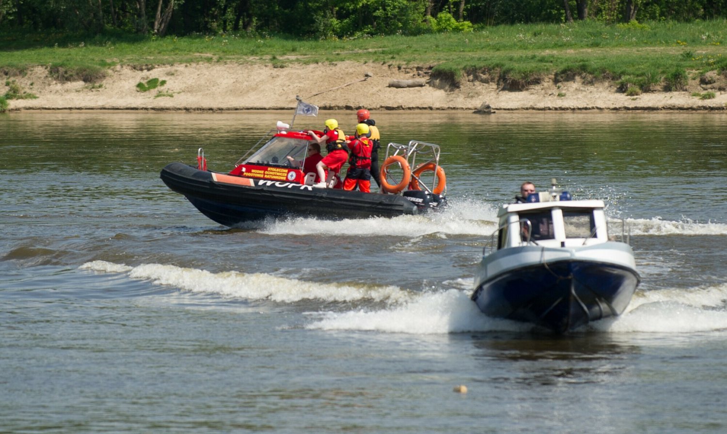 Mieszkanka Kalisza wskoczyła za synem do rzeki Prosna