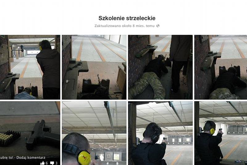 Na zdjęciu jeden z albumów zamieszczonych na oficjalnym profilu Straży Narodowej. Członkowie organizacji ćwiczą na strzelnicy.