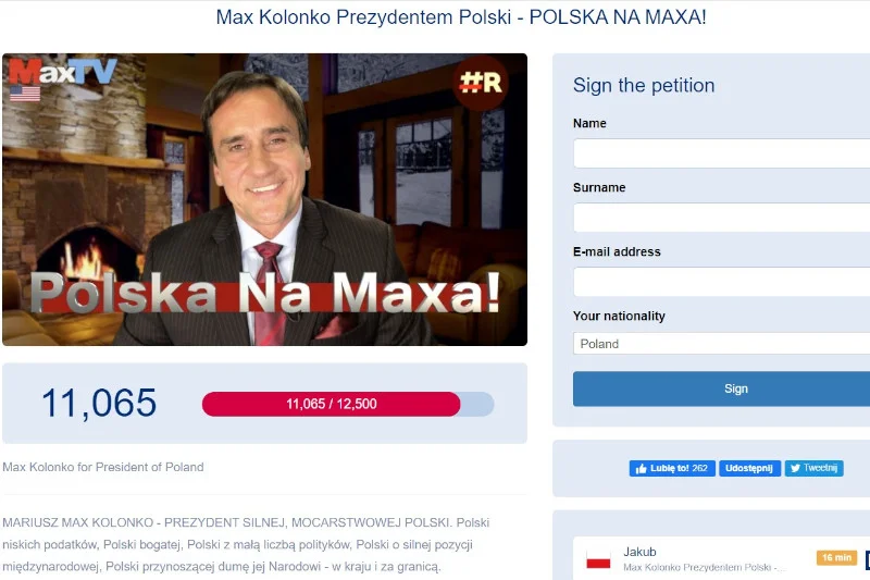 Do osiągnięcia celu petycji zabrakło ponad tysiąca podpisów (stan z 5 lipca 2020).