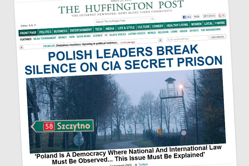 Strona główna "Huffington Post" w sobotę.