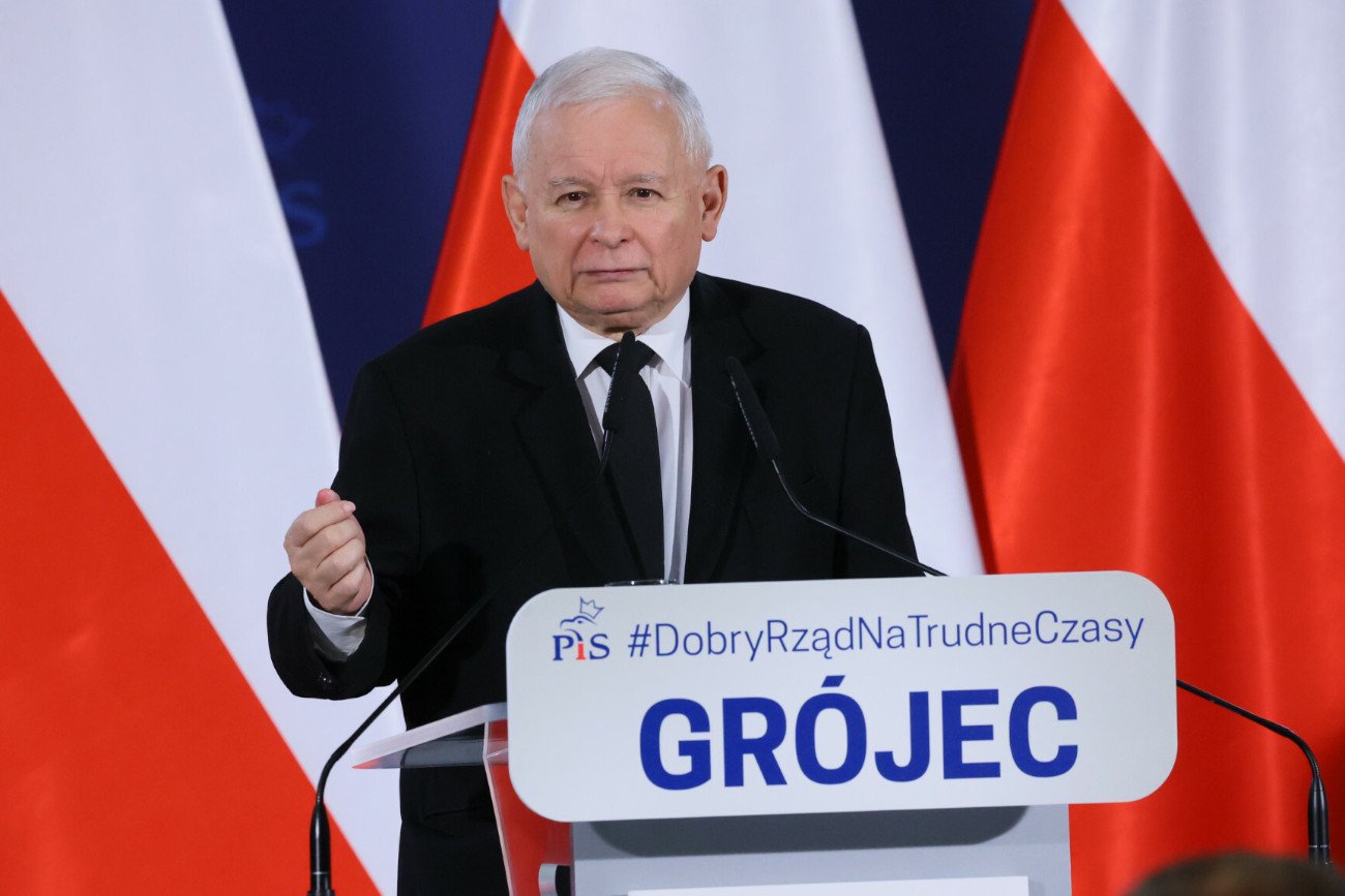 Jarosław Kaczyński mówił w Grójcu m.in. o opozycji i szparagach