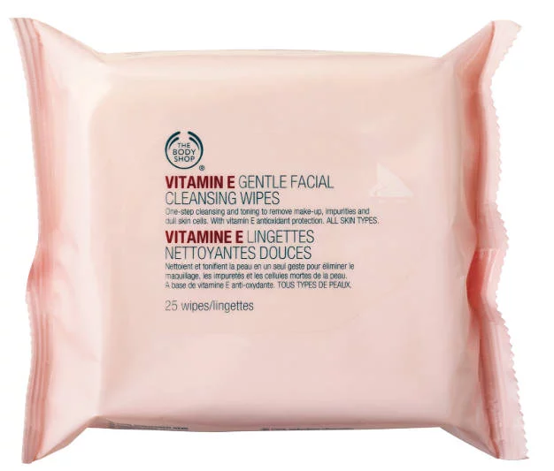 Chusteczki do demakijażu do cery suchej Vit E Face Cleanse Wipes The Body Shop
