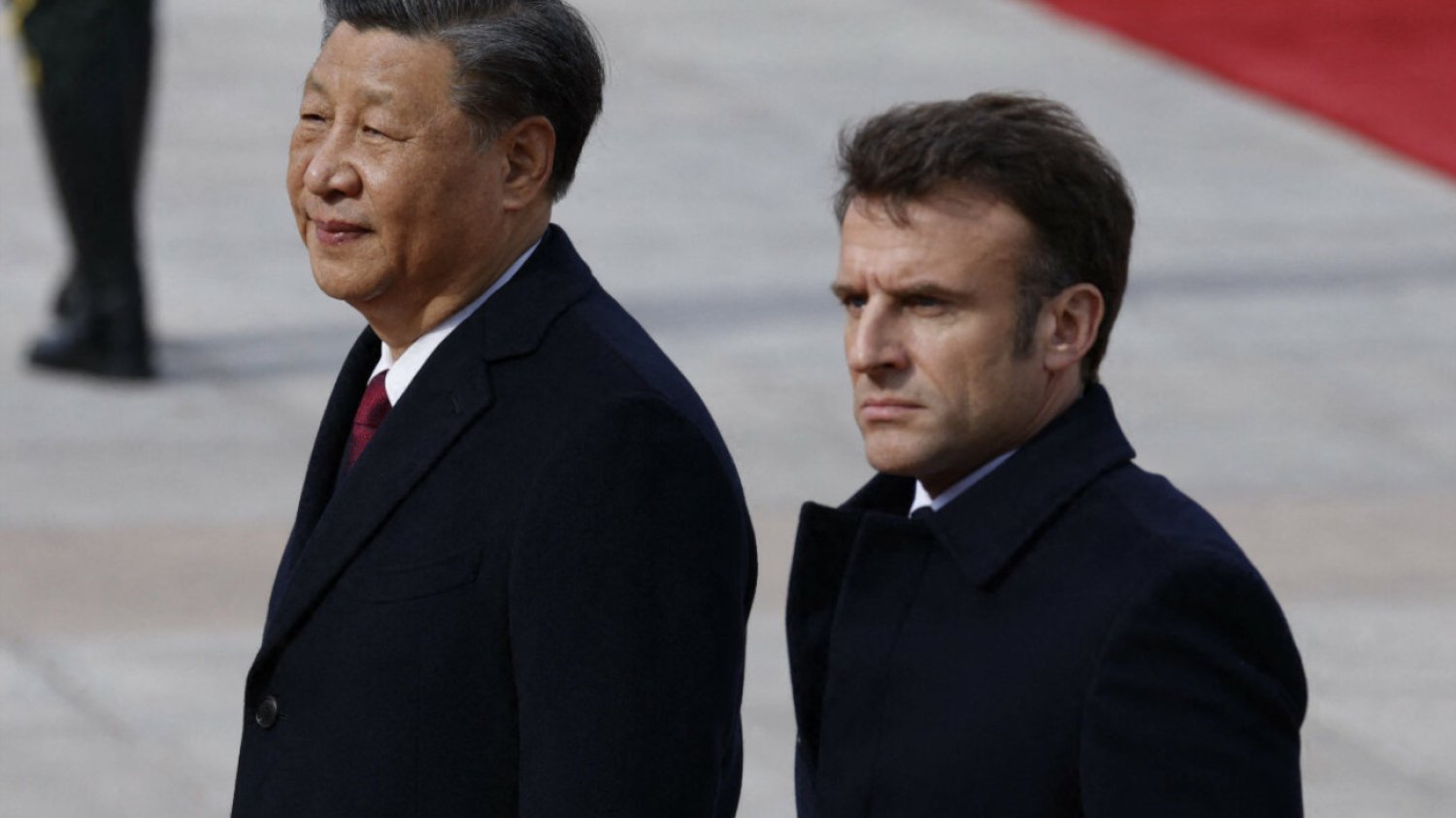 Xi Jinping i Emmanuel Macron w Pekinie